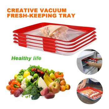 

Creative Food Preservation Tray Stackable Food Fresh Tray Magic Elastic Fresh Tray Reusable Food Storage Container