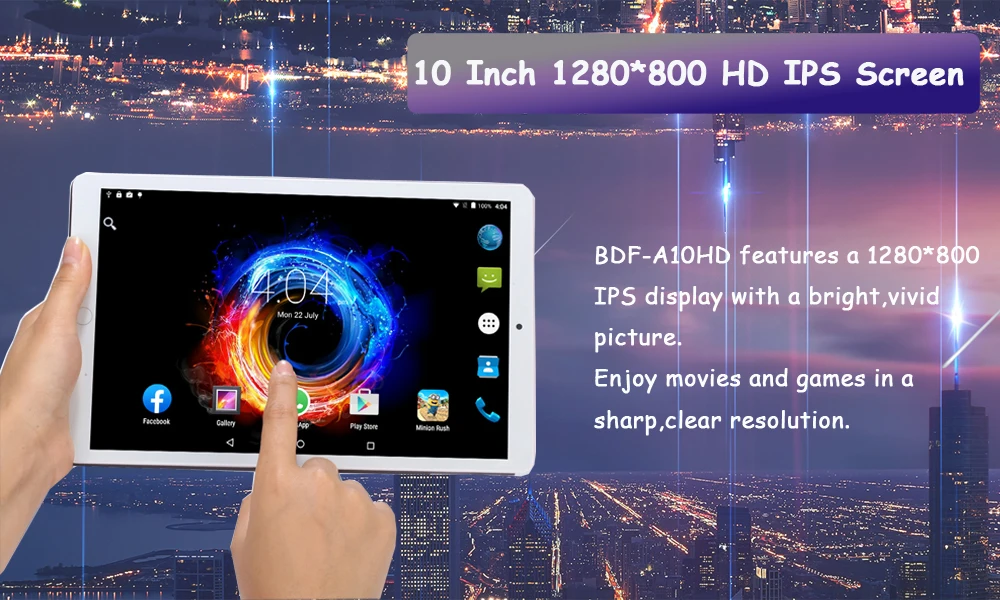 2020 New Tablet Pc 10.1 inch Android 7.0 Google Play 3G Phone Call Tablets WiFi Bluetooth GPS 2.5D Tempered Glass 10 inch Tablet