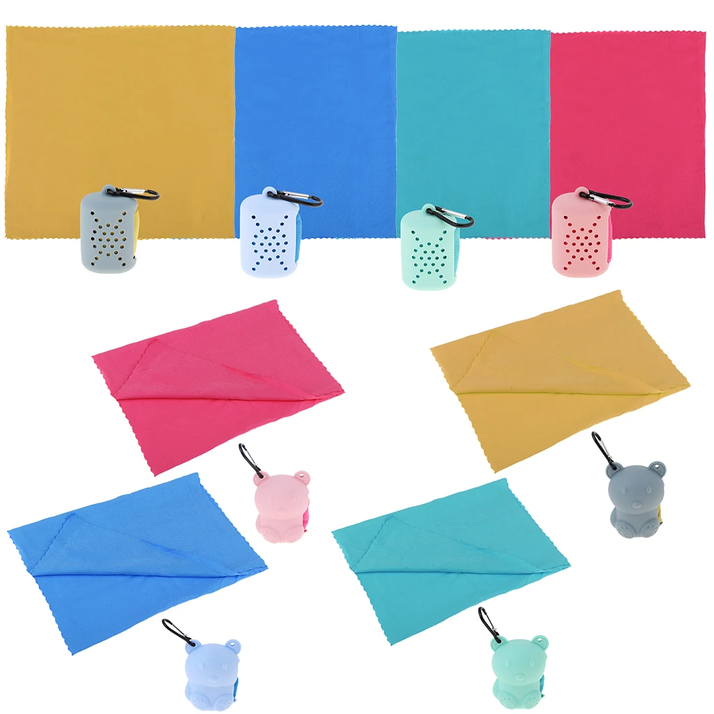 Microfibre Travel Towel Camping Sports Beach Gym Yoga Quick Dry Towel with Case
