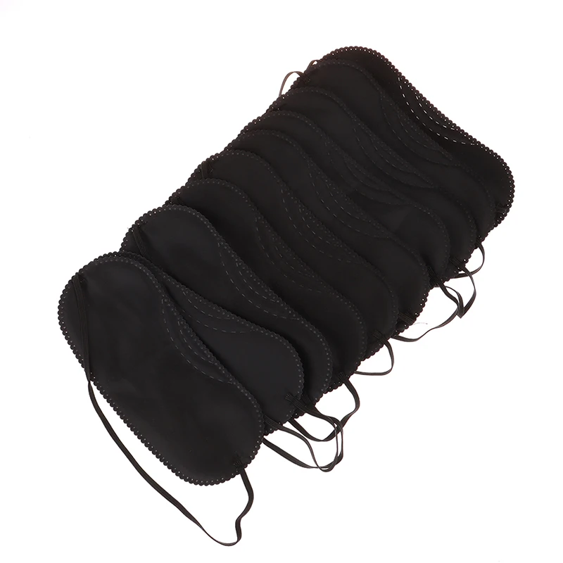 10Pcs/lot Fast Sleeping Eye Mask Eyeshade Cover Shade Patch Women Men Soft Portable Blindfold Travel Sleep | Красота и здоровье