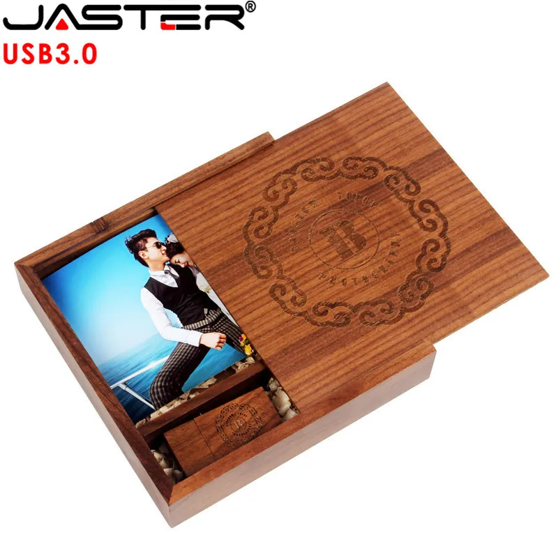 Фотоальбом JASTER USB 3 0 деревянная коробка флеш накопитель 8 ГБ 16 фотография свадьбы 1