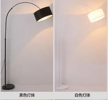 

Floor Lamp Living Room Modern Simple Bedroom Bedside Study Nordic Creative Indoor Floor Lamp Linen lampshade