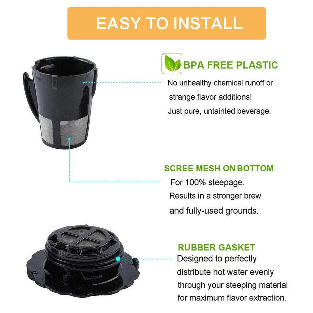 Reusable Coffee Filter Strainer for Keurig 2.0 My K cup K200 K300 K400 K500  K450 K575 Brewers Coffee Machine Accessories|Coffee Filters| - AliExpress