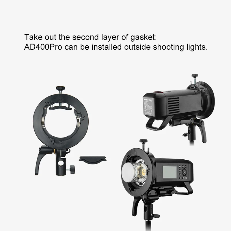 Складной держатель для вспышки S Type Кронштейн Godox V1 V860II AD200 AD400PRO Speedlite вспышка