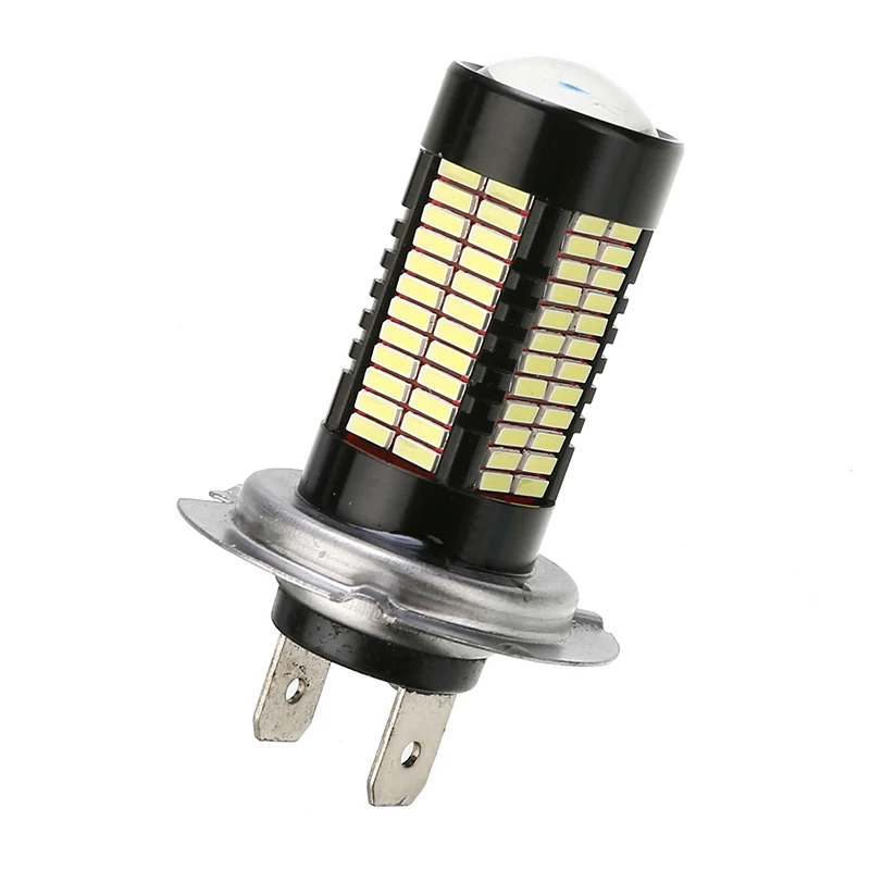 2 шт. DC 12 В H7 4014 106SMD светодиодный светильник супер белый светодиодный светильник на голову противотуманный ходовой светильник Лампа 6000 K-6500 K водонепроницаемый