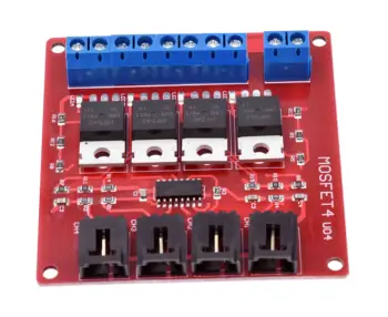 

Four Channel 4 Route MOSFET Button IRF540 V4.0+ MOSFET Switch Module For