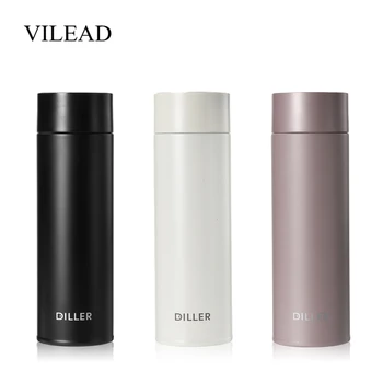 

VILEAD 480ML 316 Stainless Steel Smart Mirror Vacuum Flask Creative Mugs Business Gifts for Couple Measuring Temperature Cups