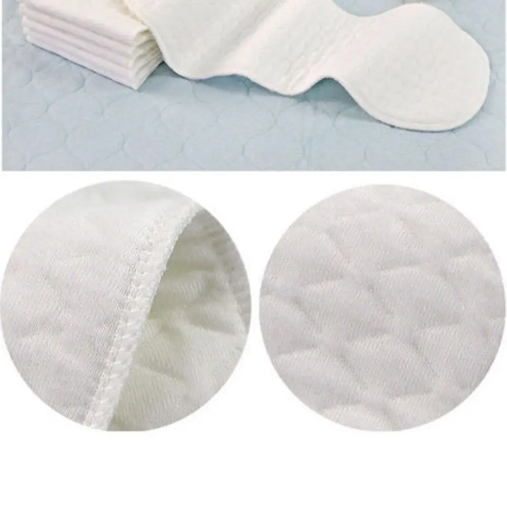 Couche-culotte en tissu doux réutilisable pour bébé, 10 pièces, doublure 3 couches, coton lavable, soins pour bébés