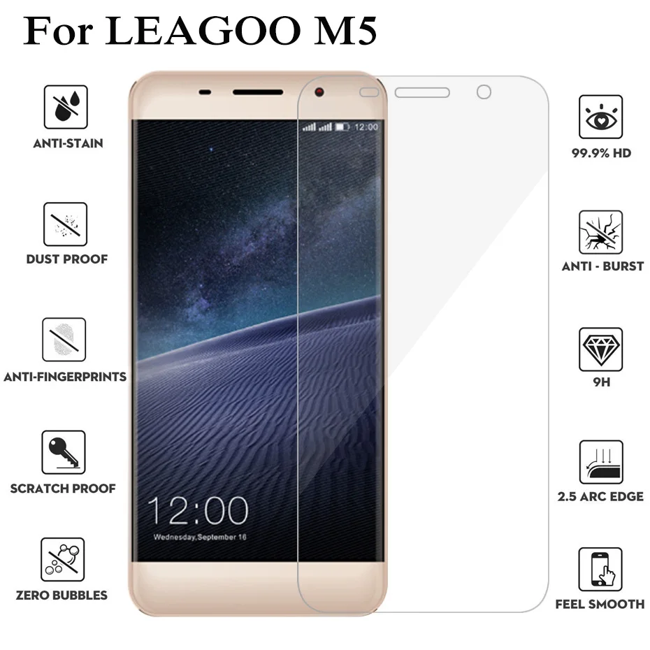 Закаленное стекло 9H 2.5D для Leagoo Kiicaa Power 5 T8S S8 S9 M9 PRO Защита экрана M7 M8 M5 Plus телефона |
