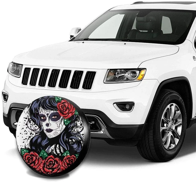 Foruidea Vintage Sugar Skull Girl Spare Tire Cover Waterproof Dust-Proof UV  Sun Wheel Tire Cover Fit for Car,Trailer, 15 Inch AliExpress