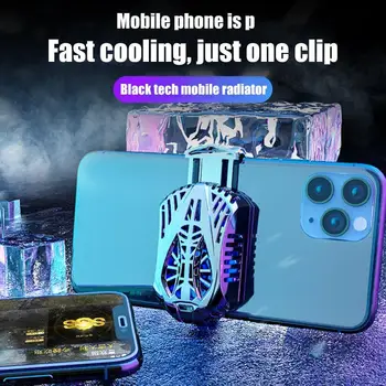 

Hot Sale Portable Cooling Fan Game Mobile Phone Cooler Game Heatsink Audio Aux Radiator For IPhone/Samsung/Xiaomi Accessories
