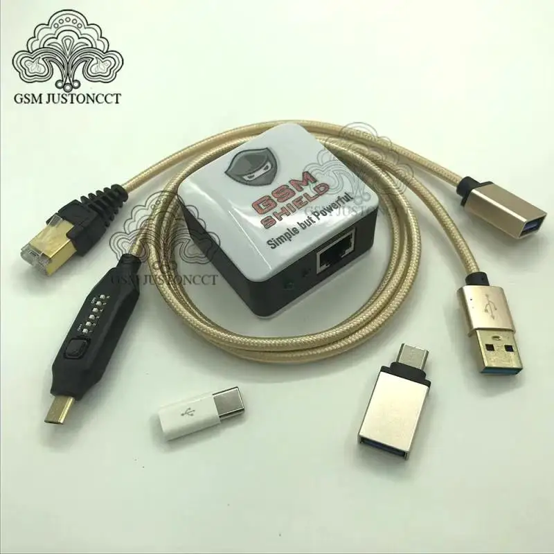 Imei 재설정용 오리지널 GSM 쉴드 박스, 동글 + (UMF) 올 부트 케이블, 구글 계정 수리용, 2023 최신 버전