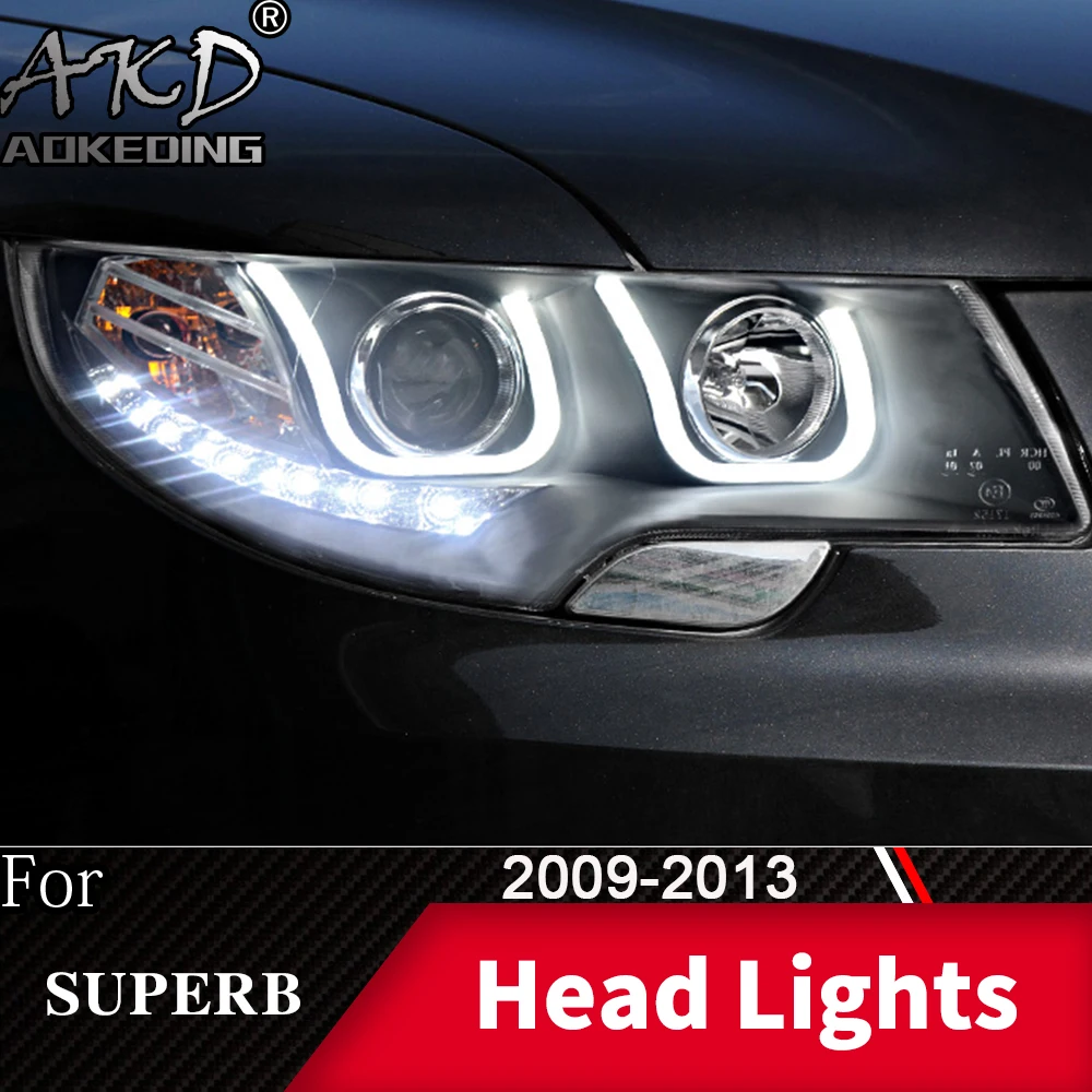 Передняя фара для автомобиля Skoda Superb 2009-2013 превосходные головной светильник s