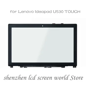 

With frame Touch Digitizer Glass Lens Sensor Replacement for Lenovo Ideapad U530 TOUCH 20289 69.15107.G02 I156FGT05.0