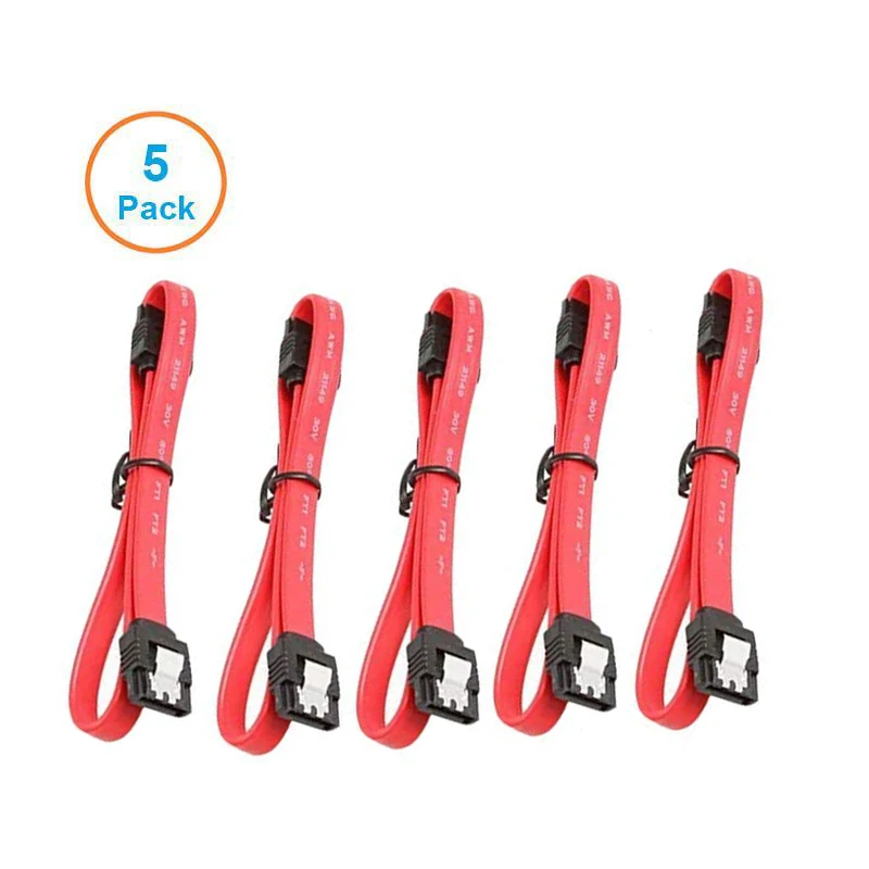 Cabo de Dados Serial Ata Peças 10cm Sata 3.0 gb s Cabo de Dados 90 Angular 180 Conector Sata3 Sataiii 6gbps Adaptador de Disco Rígido Ssd - Imagem 2