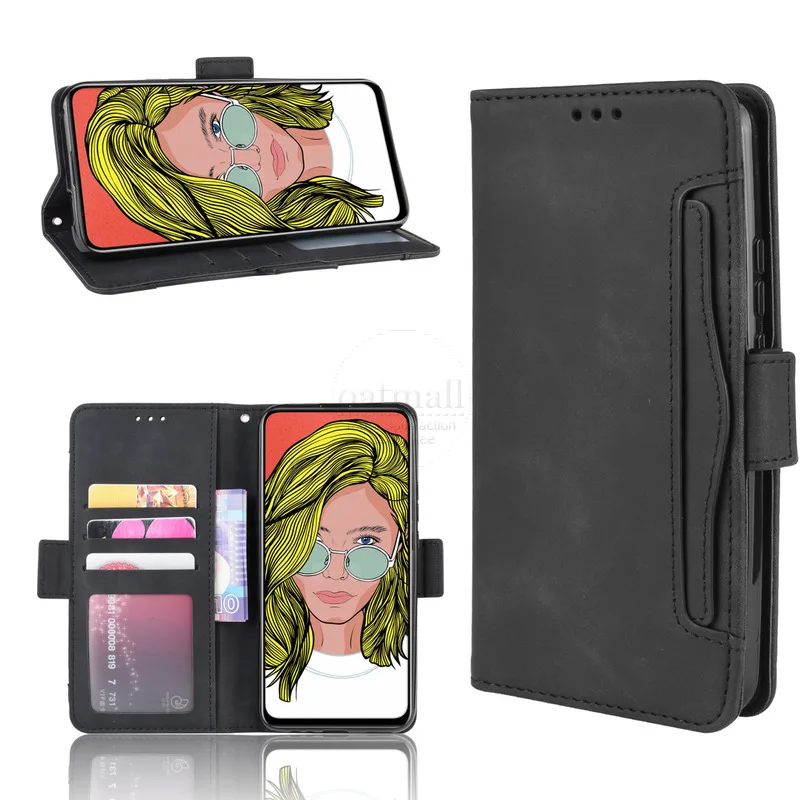 Wallet Cases For Huawei Honor 9X Case Magnetic Closure Book Flip Cover For Honor 9X Premium Leather Card Photo Holder Phone Bags