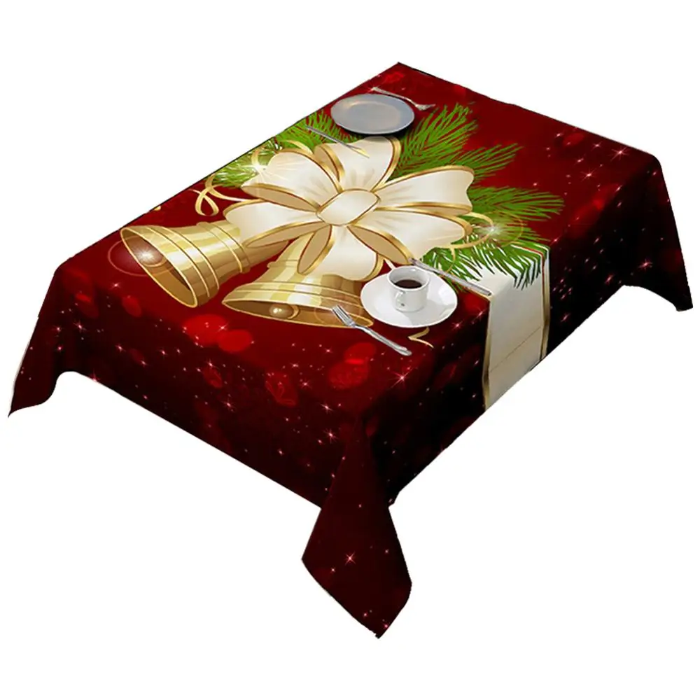 

Christmas Table Cloth Polyeste Table Christmas Decocation Table Prevent Stains Cloth Rectangle Prevent Stains Protect The Table