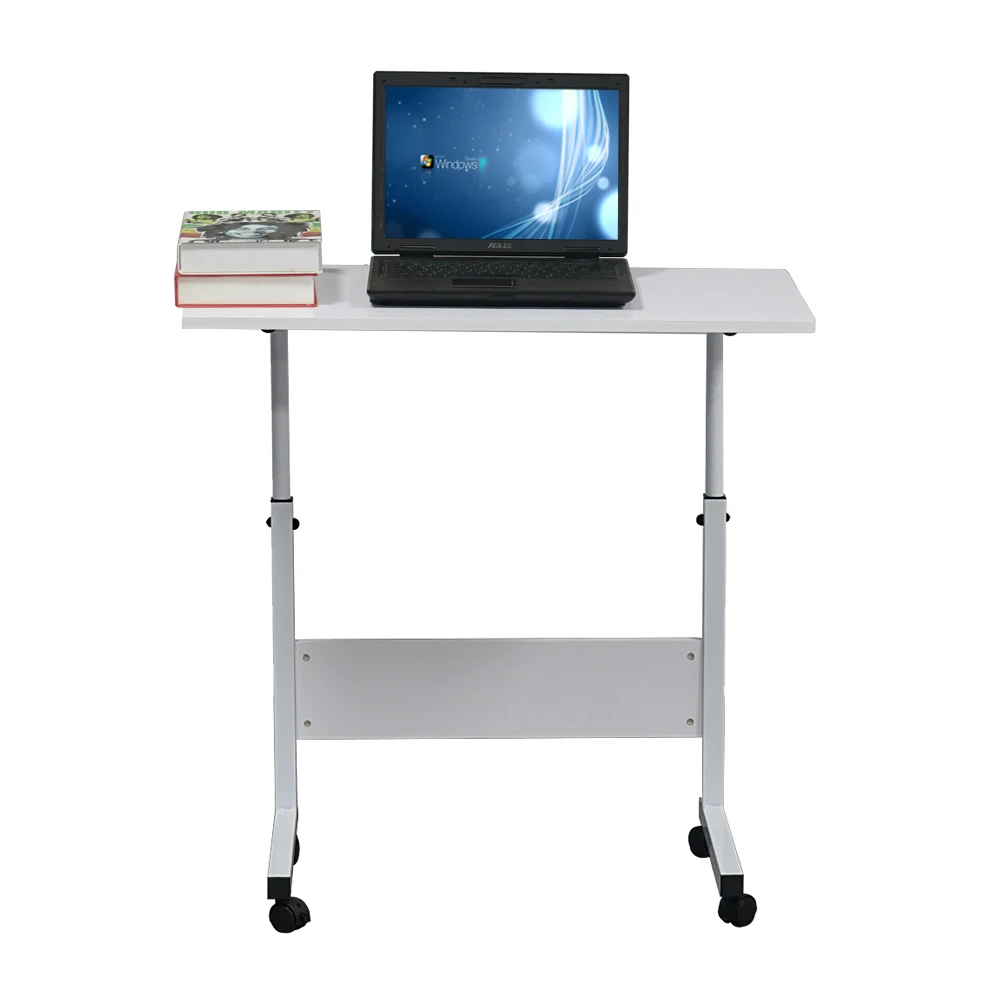 【US Warehouse】Removable E1 15MM Chipboard & Steel Side Table with Baffle White L | Мебель