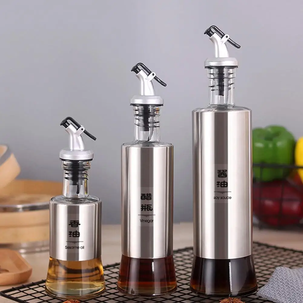 200/350/500 мл бутылка для масла уксуса диспенсер из нержавеющей стали Cruet кухонный