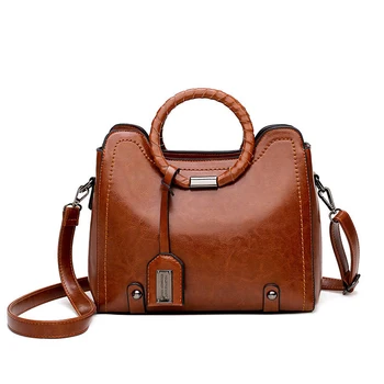 

SWDF Women Leather Handbags Big Women Bag High Quality Casual Female Bags Tote Shoulder Bag Ladies Large Bolsos