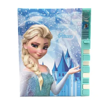 

Disney coloring page notebook student cute A5 notebook Frozen Cartoon stationery boy girl school supplies with password notebook