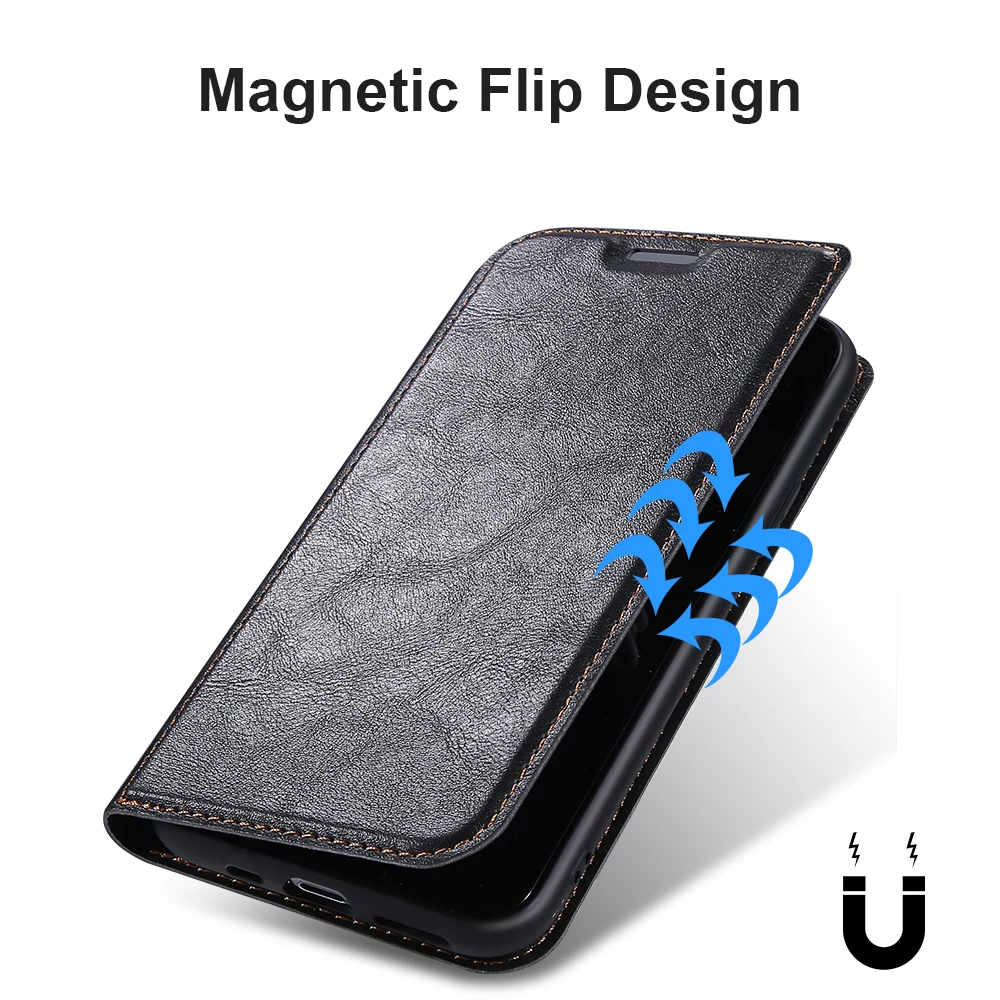 Чехол книжка FLOVEME для телефона деловой чехол Samsung Galaxy A40 A50 A70 с отделениями