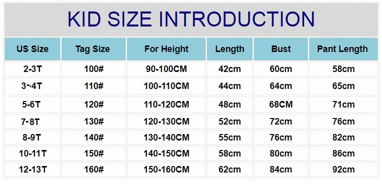 new-size chart