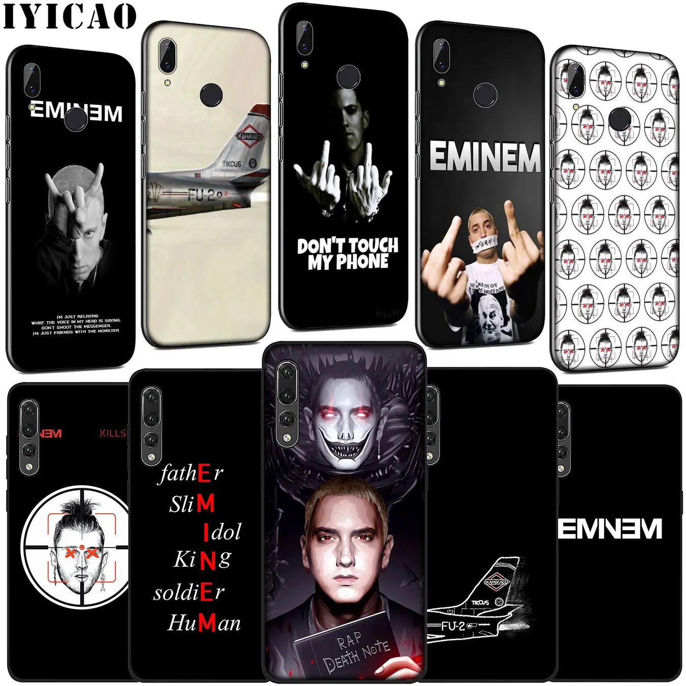 Мягкий силиконовый чехол Eminem 8 Mile Rap God для Huawei P30 P20 Pro P10 P9 Lite Mini 2017 2016 P Smart Z Plus 2019 |