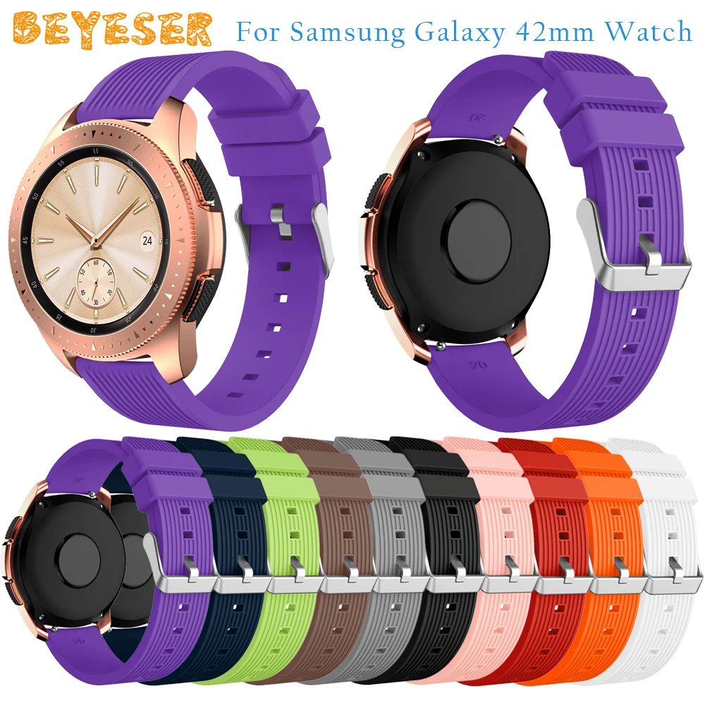 

New Silicone watch strap For Samsung Galaxy Watch 42mm wristband Replacement For Samsung Gear S2/Gear sport watch band bracelet