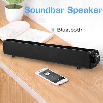 

10W Bluetooth Speaker Soundbar 4500mAh Wireless Bass Stereo Subwoofer USB Aux 3.5mm For Home Theatre Smartphone PC