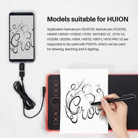 Huion – stylet pour tablette graphique Scribo PW310, avec 3 recharges de remplacement, 8192 pression, Support H420X H640P Q620M HS64 H610PROV2 3