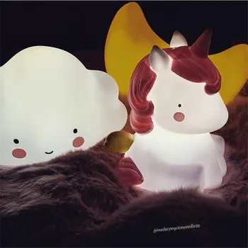 

LED Night Lights Clouds Stars Moon Appease Glow NightLight Feeding Lamp Baby Sleeping Toy Kids Christmas New Year Birthday Gift