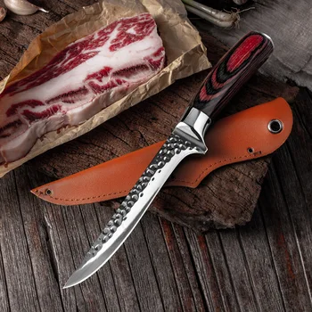 

Hand Forged Kitchen Knives Stainless Steel Sharp Boning Knife Slicing Meat Cleaver Chef Butcher Knives Fruit Vegetables Fish EDC