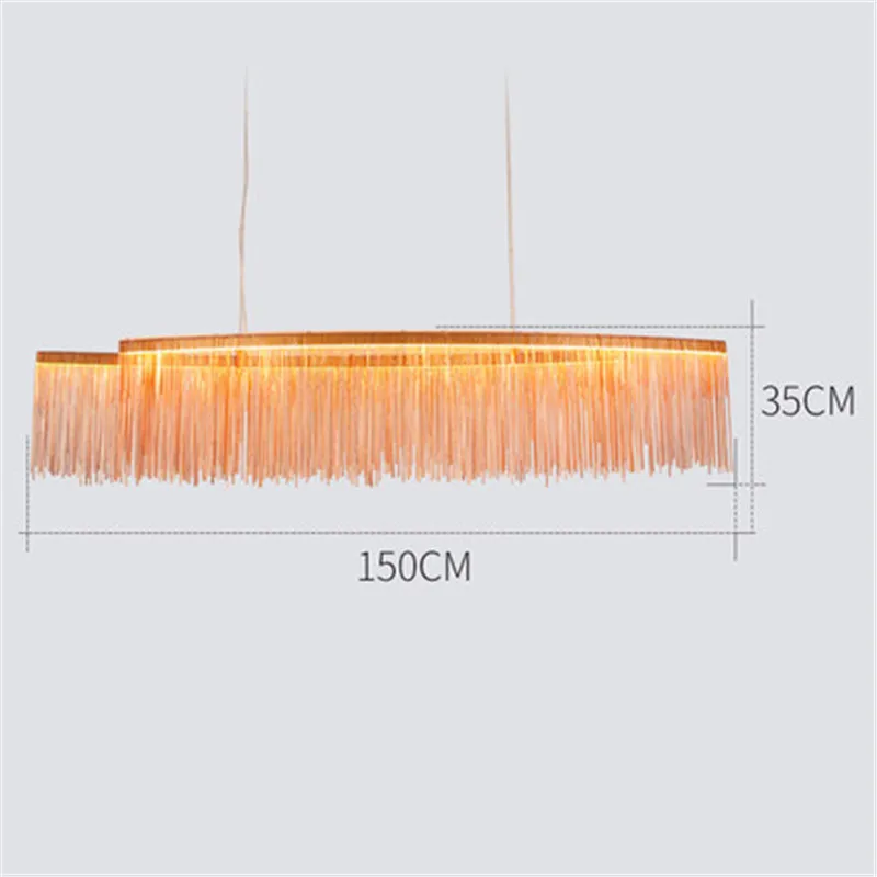 150cm Rose gold Modern Aluminum LED Pendant Lights Lighting Indoor Decor Pendant Lamp Dining Living Room Bedroom Kitchen Fixtures Hanging Lamp - Цвет корпуса: 150cm Rose gold