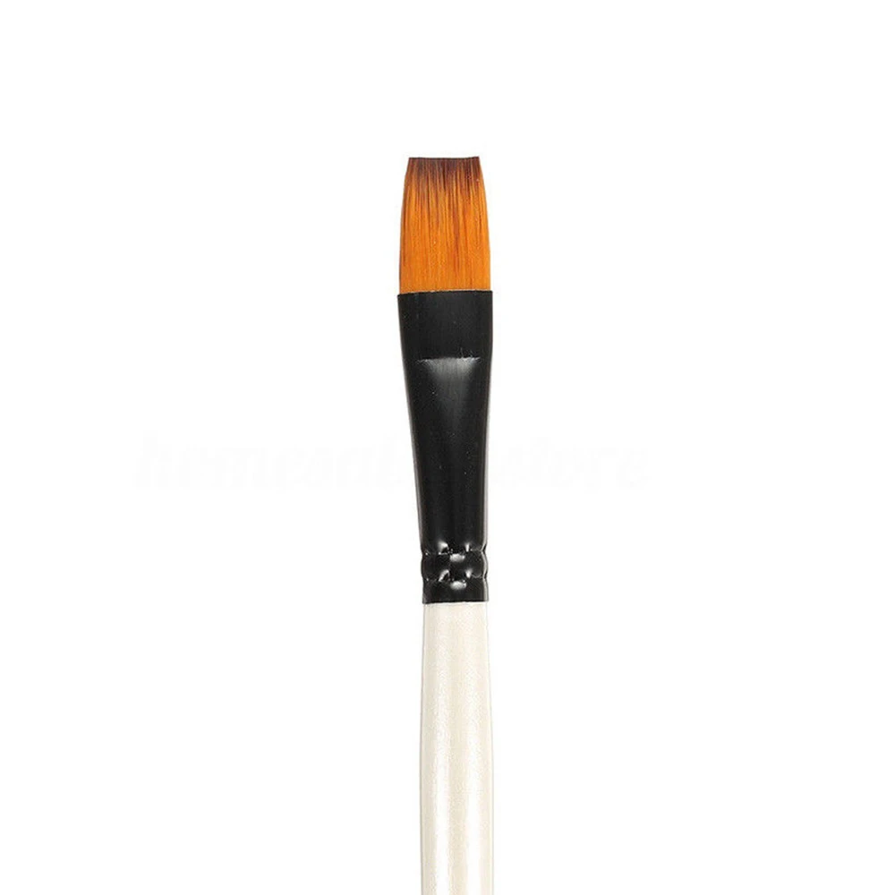 Brush Pen Delicate Durable 12Pcs Nylon Craft Acrylic Painting Painting Brush Art Drawing Supplies Nylon Hair Paintbrush