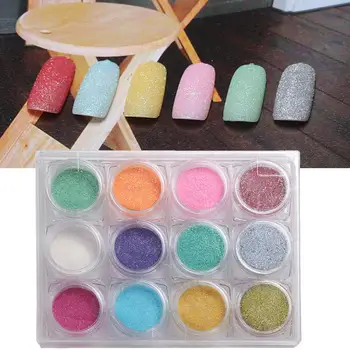 

12pcs Nail Art Shinning Mirror Glitter Magic 2g Powder Dust Nail Art DIY Decor Chrome Effect Shimmer Glitters