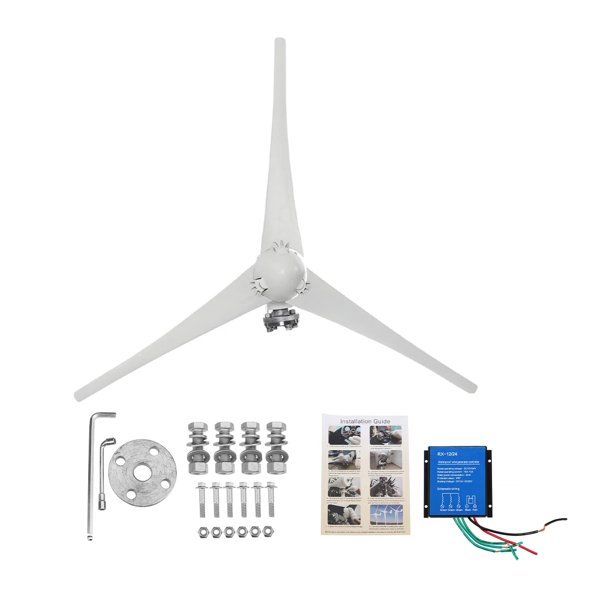 S2 1200w 3 лезвия DC 12 V/24 V Ветер для турбины комплект генератора с контроллером заряда