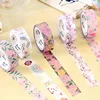 1pcs Original Paper Washi Tape Donuts Forest Animal Flamingo 15mm Adhesive Masking Tapes 21 Design Decoration Stickers A6377 3
