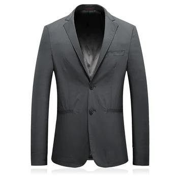 

2020 Jacket M-4XL Spring Men's Fashion Business Leisure Suits Solid color Male Casual Suits