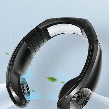 

Wearable Lazy Sports Halter Fan Mini Hanging Neck Fan USB Rechargeable Cover Halter Sports Fan Air Cooler Outdoor