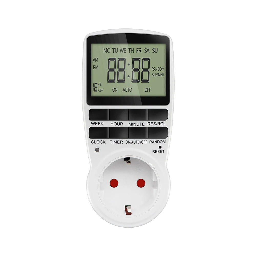 Programmable Digital Timer Switch for Kitchen Appliances with 24/7 Custom Scheduling