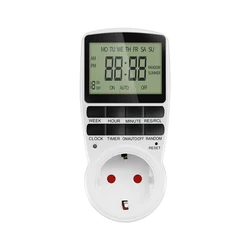 Programmable Digital Timer Switch for Kitchen Appliances with 24/7 Custom Scheduling (EU plug)