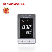 Домашний подогрев пола термостат с 7 дневным программированием, встроенный GFCI, большой ЖК-дисплей 120/240 В переменного тока, Saswell SAS968FHL-7