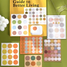 

10Pcs/pack Natural Color Series Decorative Stickers for Scrapbooking DIY Note Paper Sticker Flakes Stationary Office Accessorie