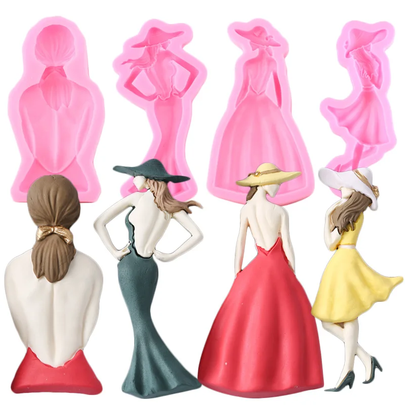 Красивые женщины девушки силиконовые формы DIY Свадебные инструменты для