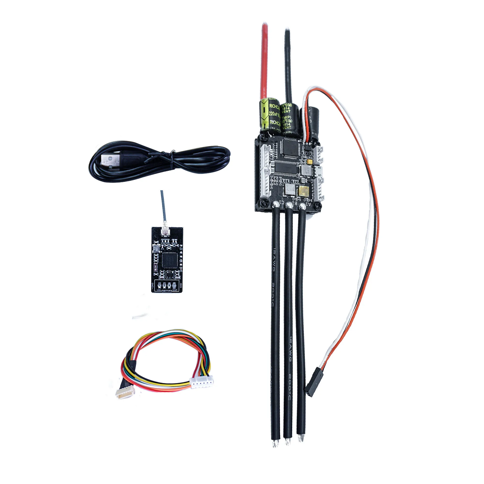Controlador de Velocidade Elétrica de Firmware para Skate 4.20 + Bluetooth Skate Vesc Módulo Eletrico 3-13s Mais Recente Esc 50a