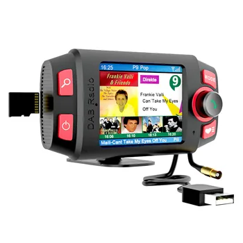 

Music Playback Multimedia Bluetooth Player DAB Digital Car Radio Dashboard Stereo FM Transmitter Aux 2.4inch Color Screen