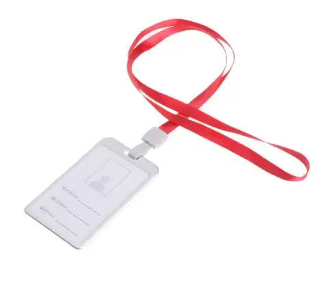 Aluminum Alloy ID Credit Bus Card Case Badge Holder Cover With Neck Lanyard - Цвет: S-5