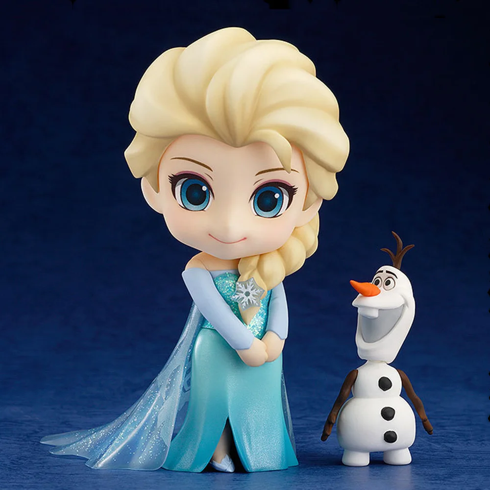 Disney Elsa #475 Cute Anime Figures Toys Frozen II PVC Set Figma Girl Queen Elsa Olaf Anna Action Figurals Model Doll Figma Gift