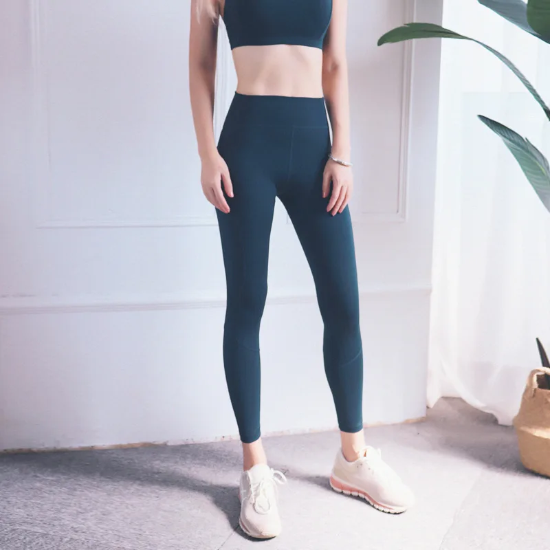 OCQBI женские брюки для занятий йогой и спортом, леггинсы для бега, спортивные эластичные леггинсы для фитнеса, Бесшовные женские Леггинсы для йоги, сексуальные леггинсы с высокой талией - Цвет: 8026